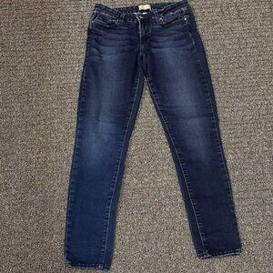 Paige Peg Super Skinny Jeans Womens Size 28 Dark Wash Streetwear Y2K